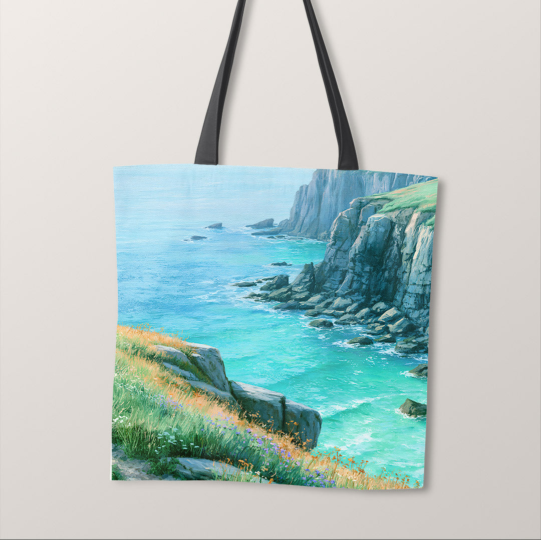 TOTE Fabric Bag Panel Coastal Cliffs TP-1218