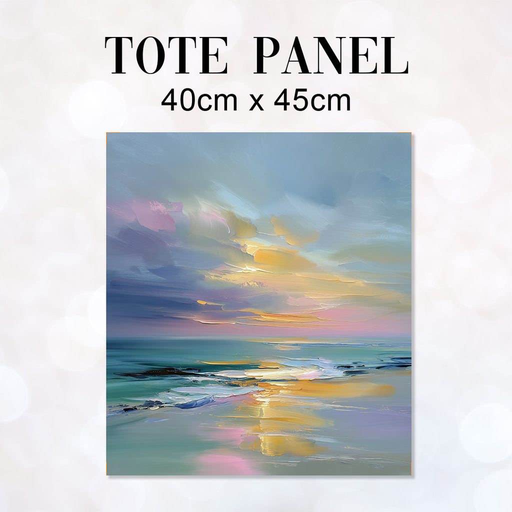 TOTE Fabric Bag Panel Tranquil Sunset Shore 1 TP-1219