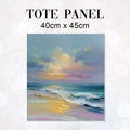 TOTE Fabric Bag Panel Tranquil Sunset Shore 2 TP-1220