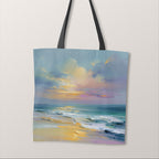 TOTE Fabric Bag Panel Tranquil Sunset Shore 2 TP-1220