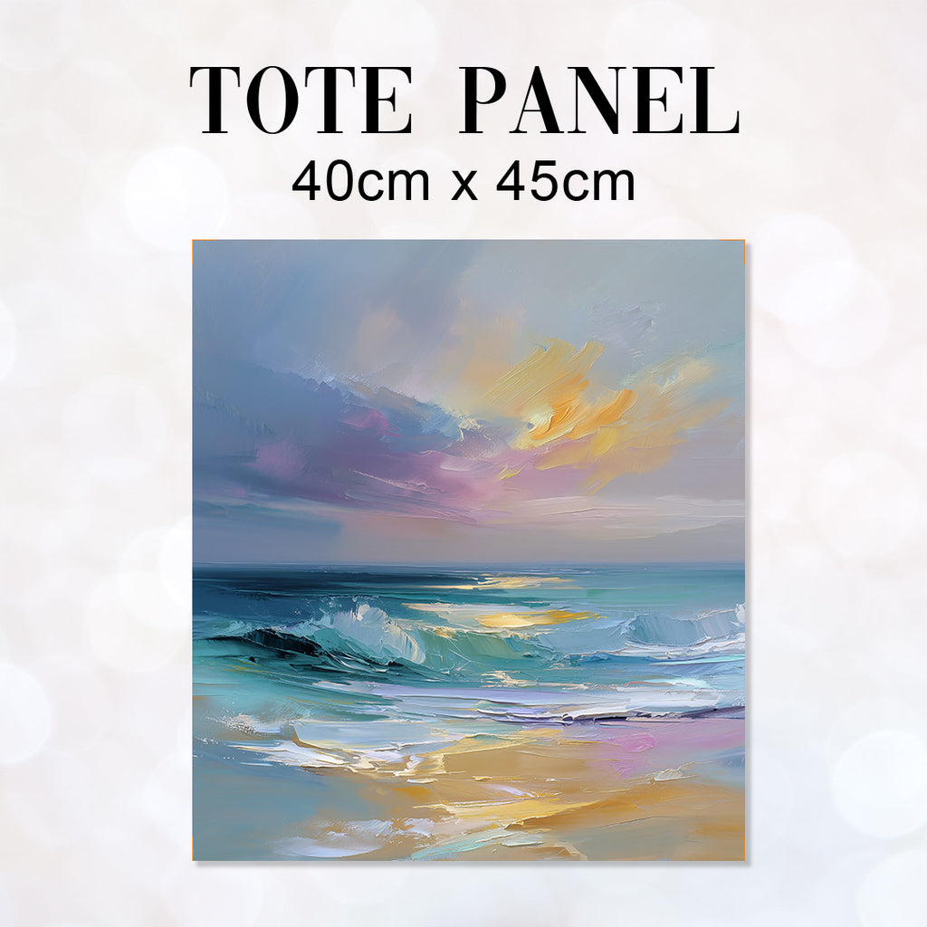 TOTE Fabric Bag Panel Tranquil Sunset Shore 3 TP-1221