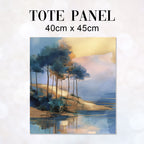 TOTE Fabric Bag Panel Tranquil Lakeside 1 TP-1222