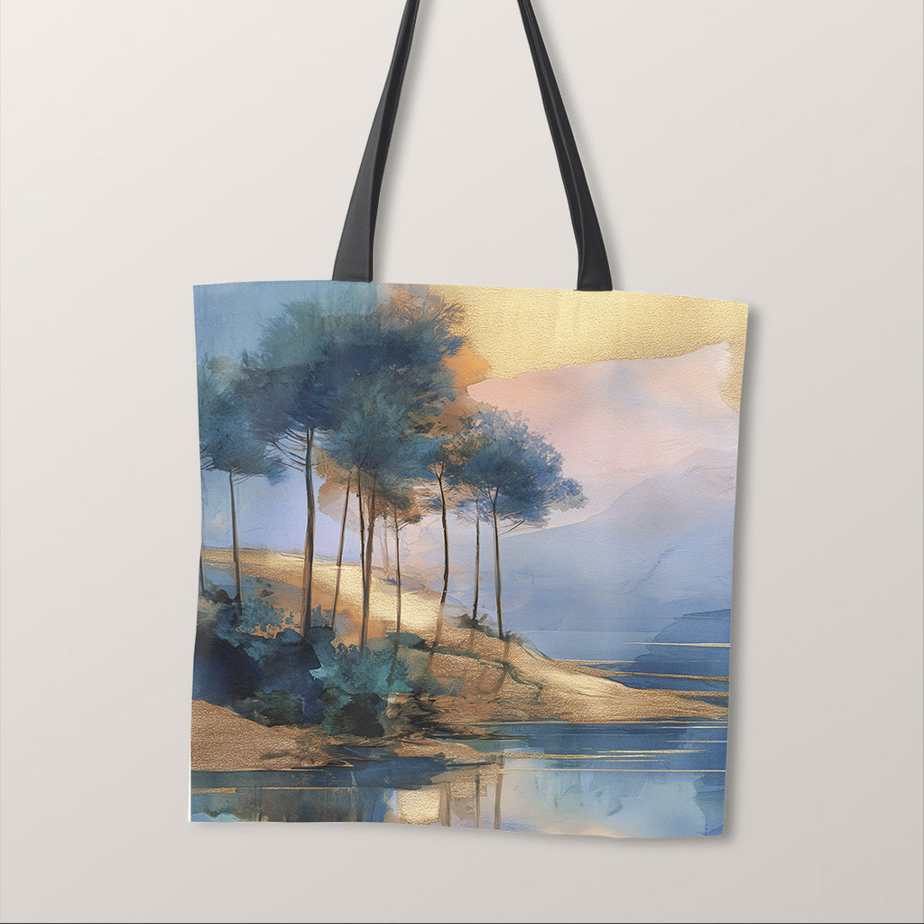 TOTE Fabric Bag Panel Tranquil Lakeside 1 TP-1222
