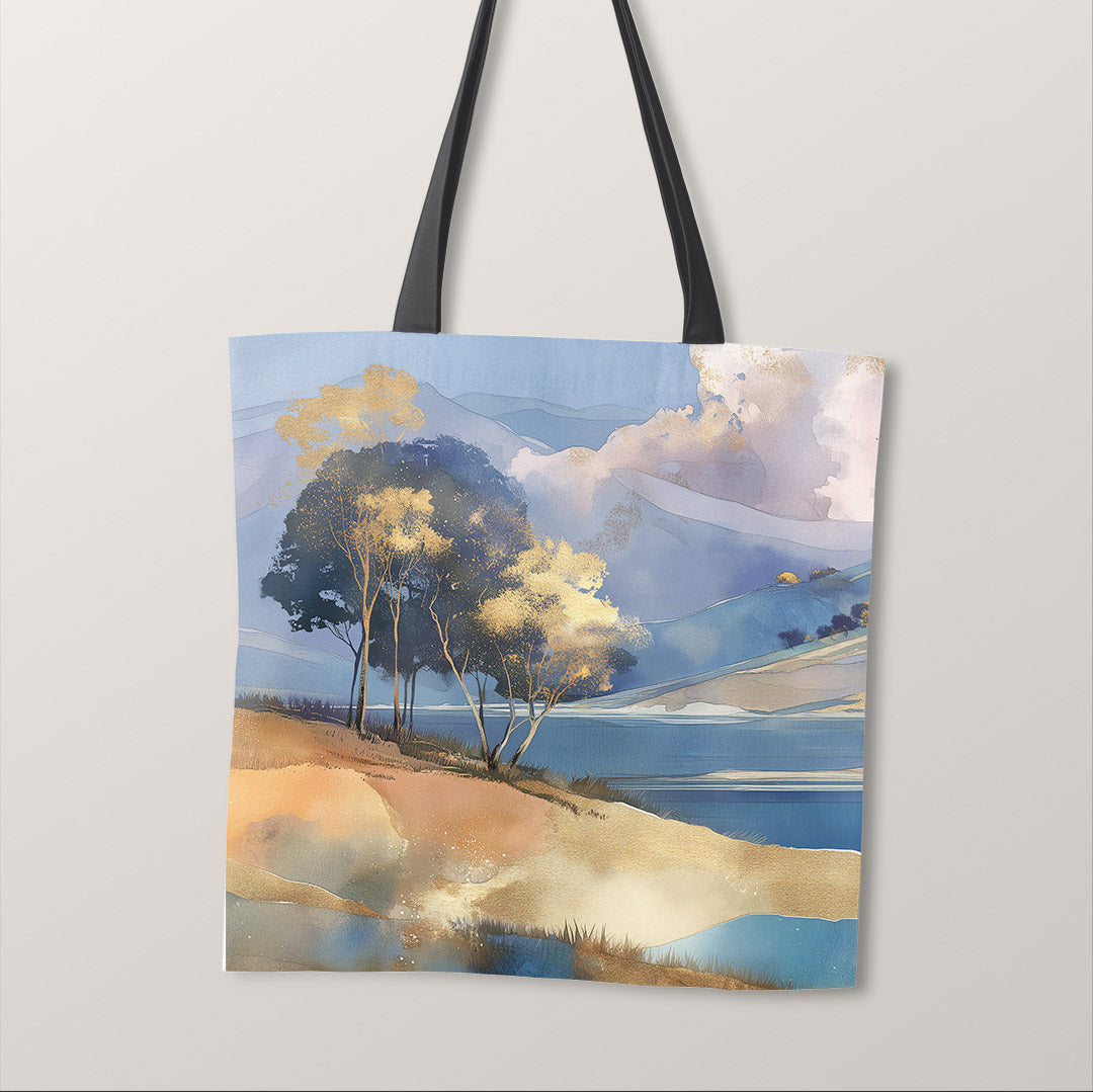 TOTE Fabric Bag Panel Tranquil Lakeside 2 TP-1225