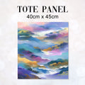 TOTE Fabric Bag Panel Tranquil Misty Hills 2 TP-1228