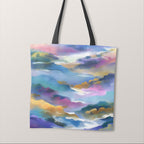 TOTE Fabric Bag Panel Tranquil Misty Hills 2 TP-1228