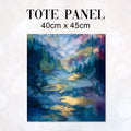 TOTE Fabric Bag Panel Tranquil Dark 3 TP-1233