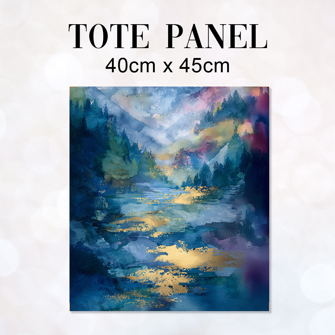 TOTE Fabric Bag Panel Tranquil Dark 3 TP-1233