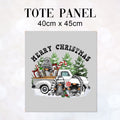 TOTE Christmas Gnomes Grey Fabric Bag Panel TP-1242