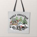 TOTE Christmas Gnomes Grey Fabric Bag Panel TP-1242
