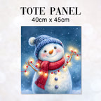 TOTE Snowman Fabric Bag Panel TP-1245
