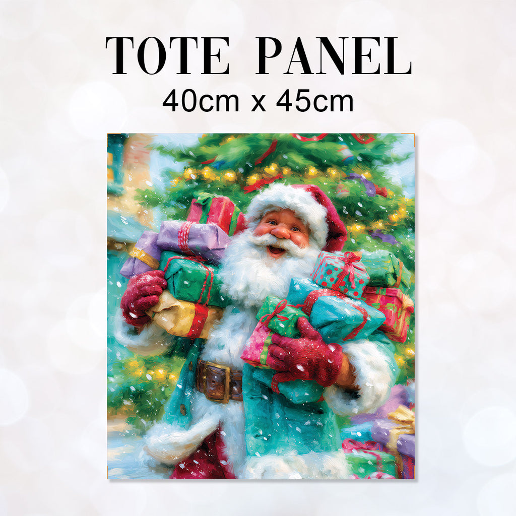 TOTE Colourful Santa Claus Fabric Bag Panel TP-1246