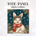 TOTE Winter Bunny Fabric Bag Panel TP-1248