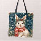 TOTE Winter Bunny Fabric Bag Panel TP-1248