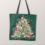 TOTE Christmas Tree Fabric Bag Panel TP-1251