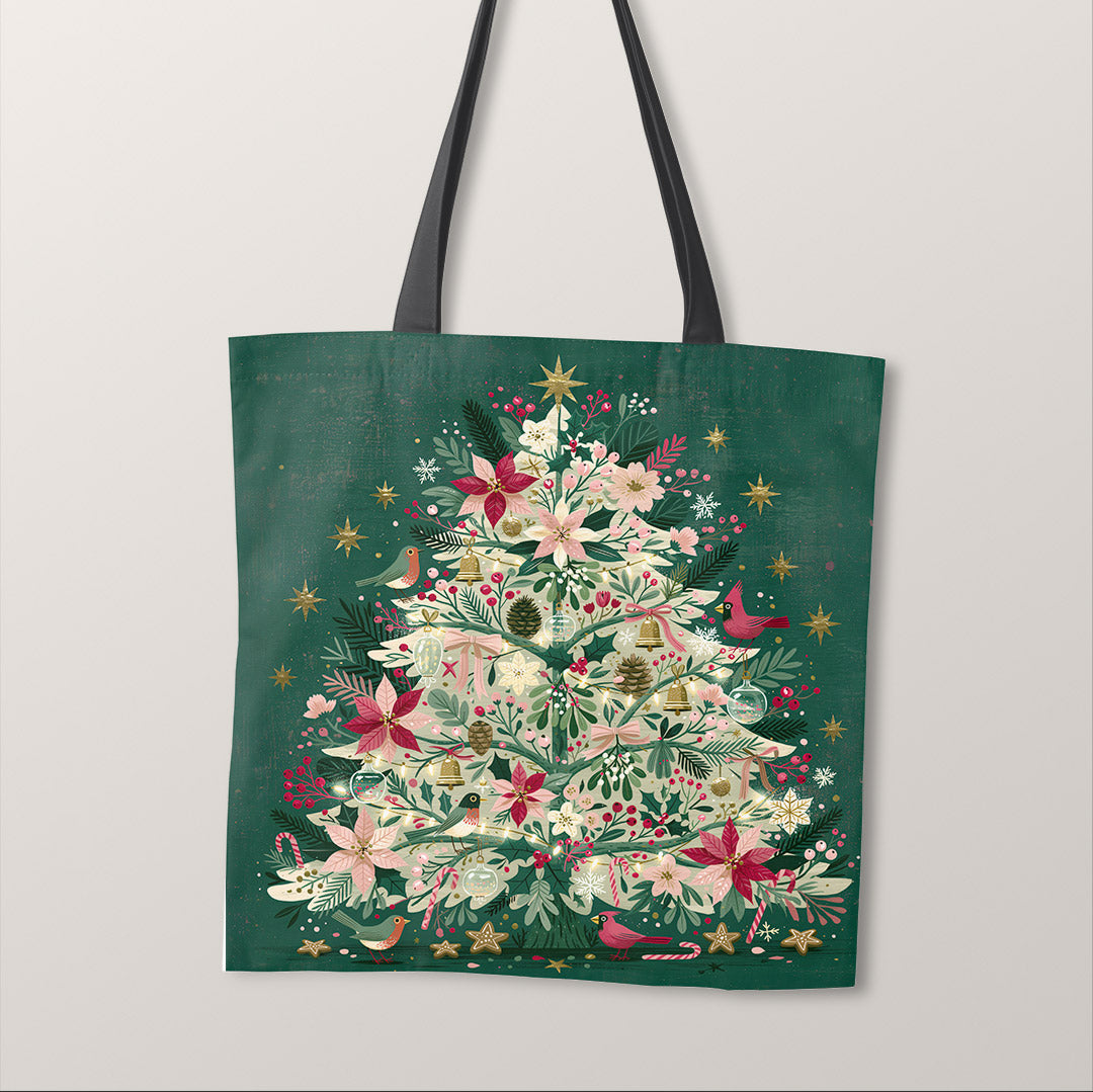 TOTE Christmas Tree Fabric Bag Panel TP-1251