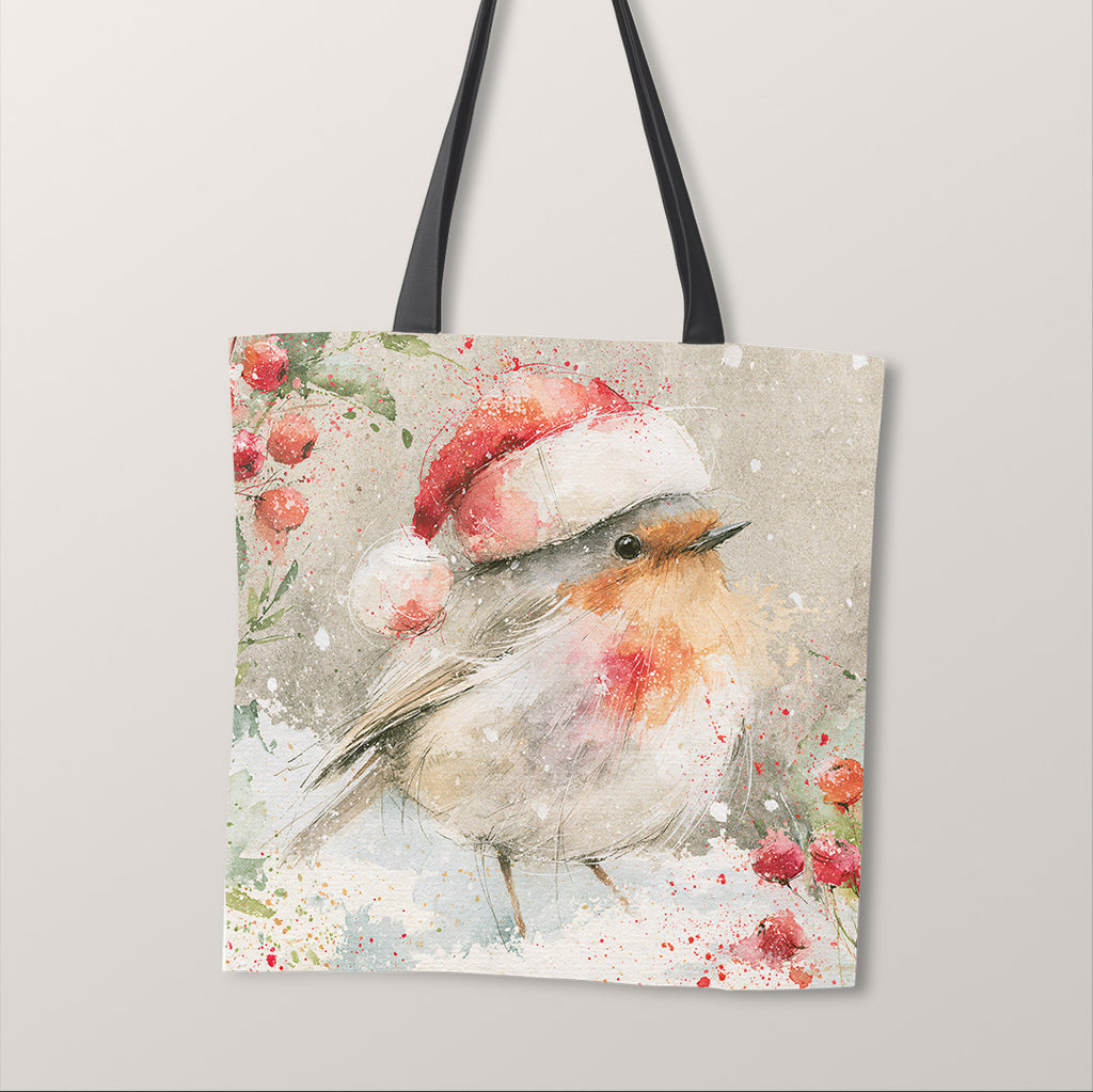 TOTE Winter Robin Fabric Bag Panel TP-1260
