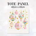 TOTE Pastel Baubles 2 Fabric Bag Panel TP-1264