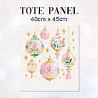 TOTE Pastel Baubles 2 Fabric Bag Panel TP-1264
