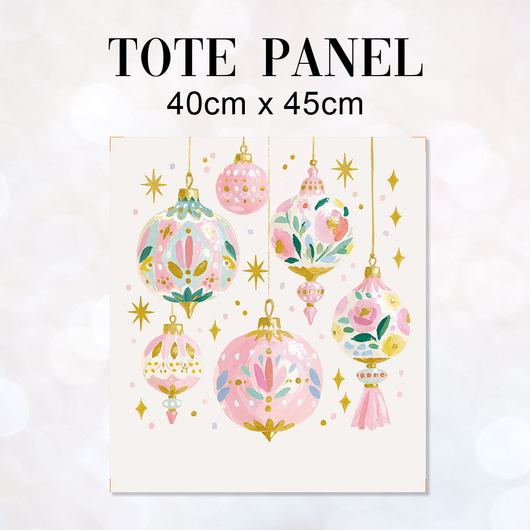 TOTE Pastel Baubles 2 Fabric Bag Panel TP-1264
