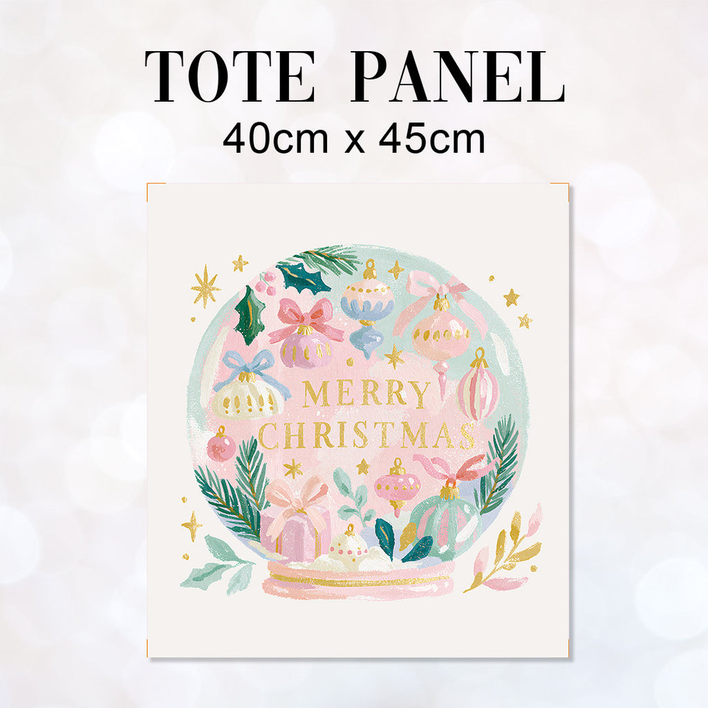 TOTE Pastel Snow Globe 1 Fabric Bag Panel TP-1265