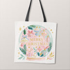 TOTE Pastel Snow Globe 1 Fabric Bag Panel TP-1265