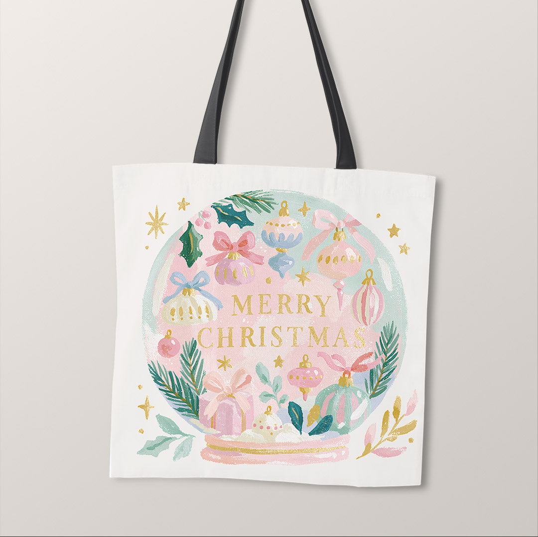 TOTE Pastel Snow Globe 1 Fabric Bag Panel TP-1265