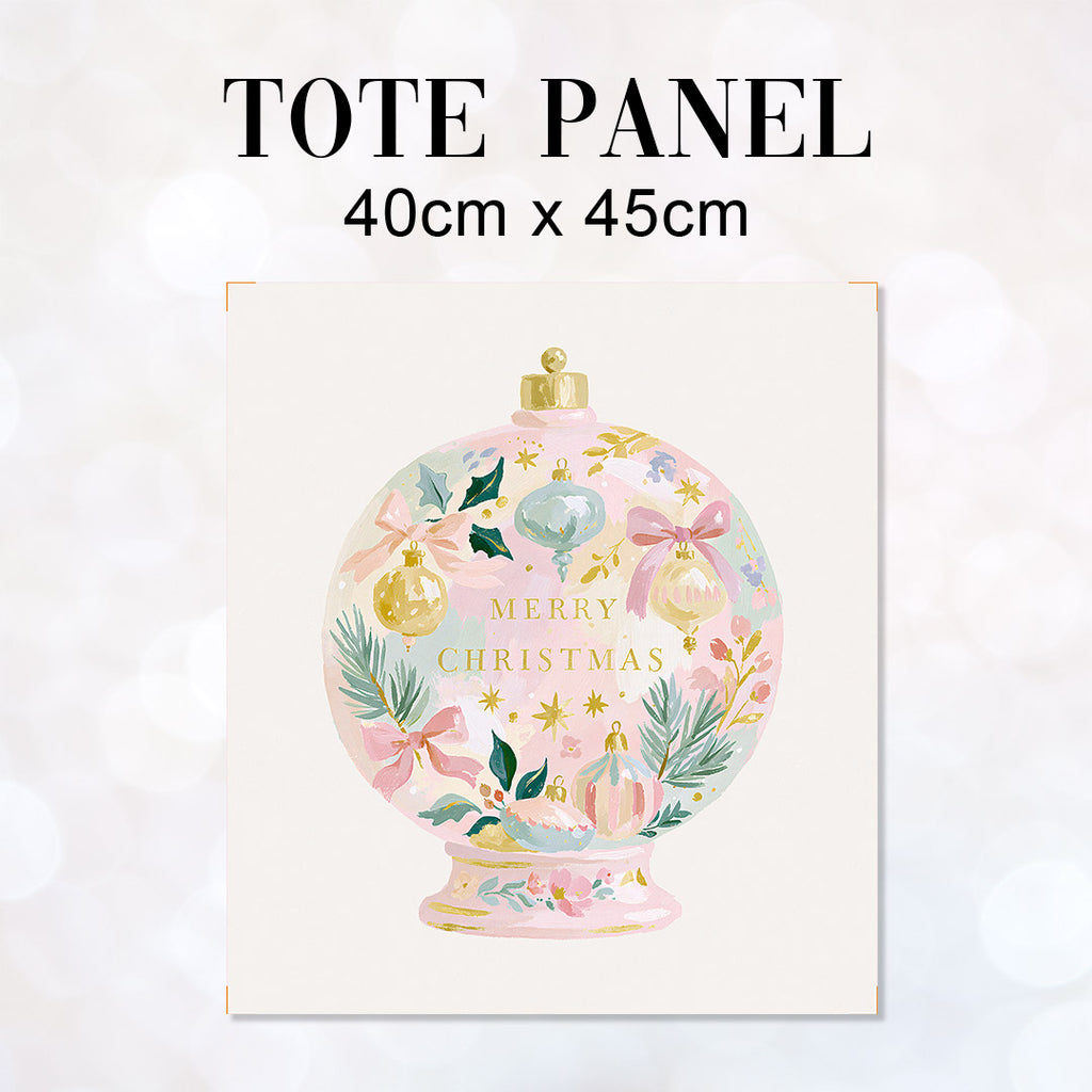 TOTE Pastel Snow Globe 2 Fabric Bag Panel TP-1266