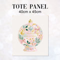 TOTE Pastel Snow Globe 2 Fabric Bag Panel TP-1266