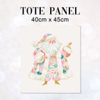 TOTE Pastel Santa Fabric Bag Panel TP-1267