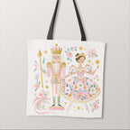 TOTE Pastel Nutcracker and Ballerina Fabric Bag Panel TP-1271