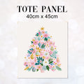 TOTE Pastel Christmas Tree Fabric Bag Panel TP-1272