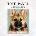 TOTE Winter German Shepherd 2 Fabric Bag Panel TP-1278