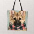 TOTE Winter German Shepherd 2 Fabric Bag Panel TP-1278