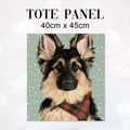 TOTE Winter German Shepherd Fabric Bag Panel TP-1279