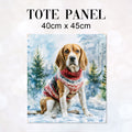 TOTE Winter Beagle Fabric Bag Panel TP-1282