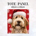 TOTE Christmas Goldendoodle Fabric Bag Panel TP-1288