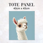 TOTE Cute Llama Fabric Bag Panel TP-151