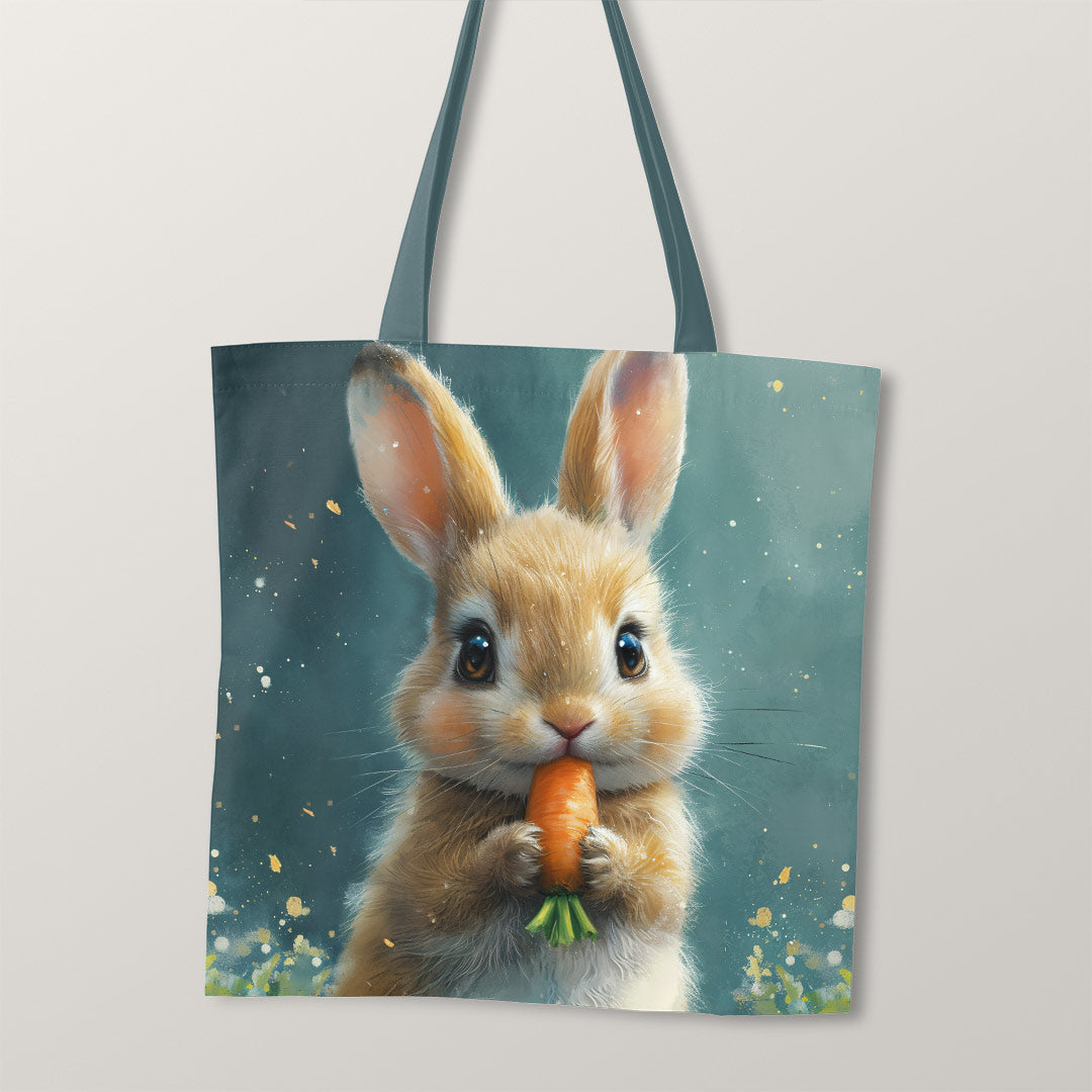 TOTE Bunny and Carrot Fabric Bag Panel TP-197