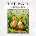 TOTE Ducklings Green Fabric Bag Panel TP-199
