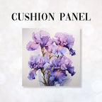 CUSHION Fabric Panel Iris Bouquette CP-20