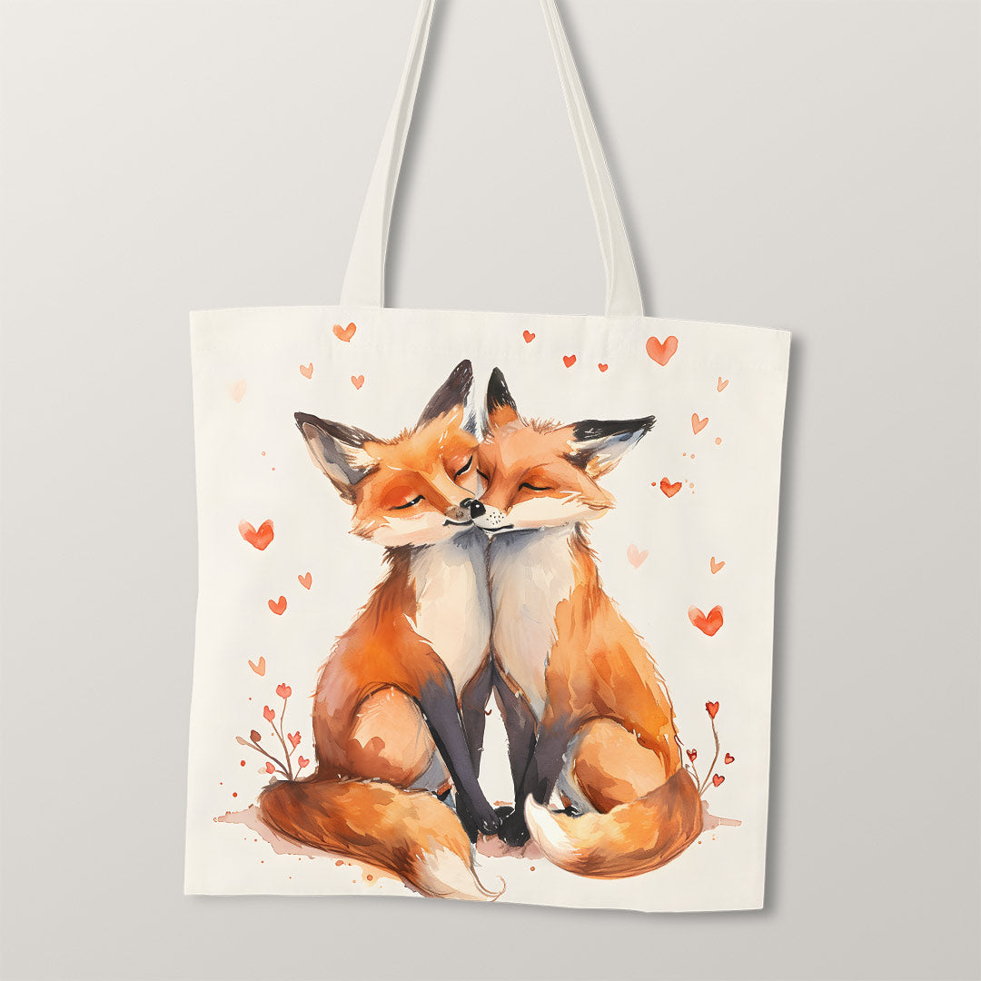 TOTE Fox Love Fabric Bag Panel TP-200