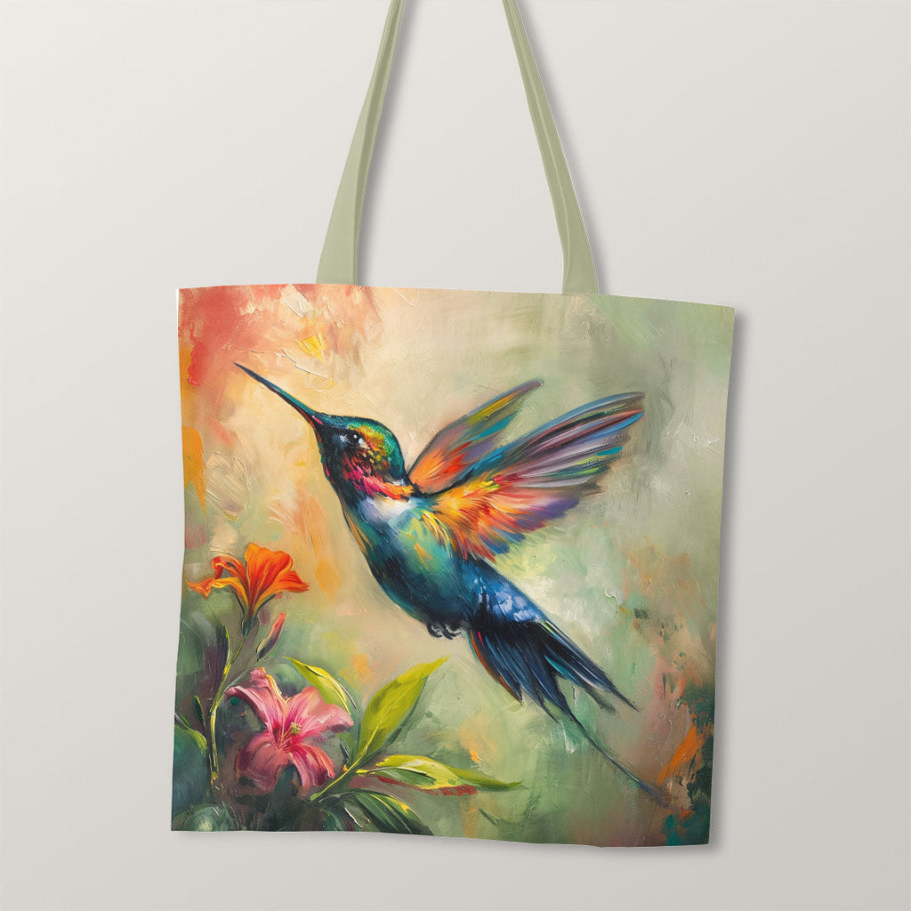 TOTE Hummingbird Painting Fabric Bag Panel TP-201