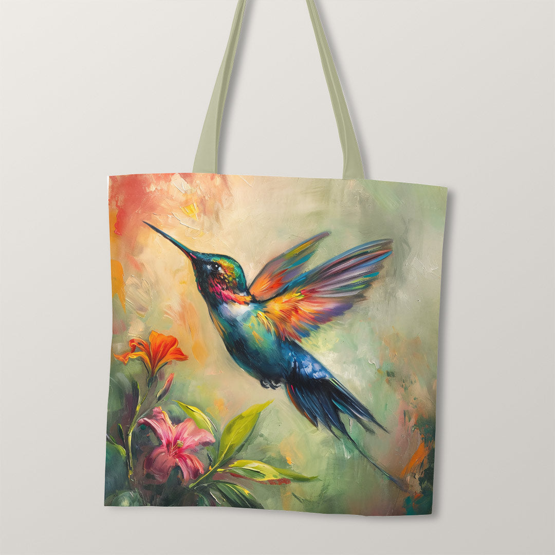 TOTE Hummingbird Painting Fabric Bag Panel TP-201