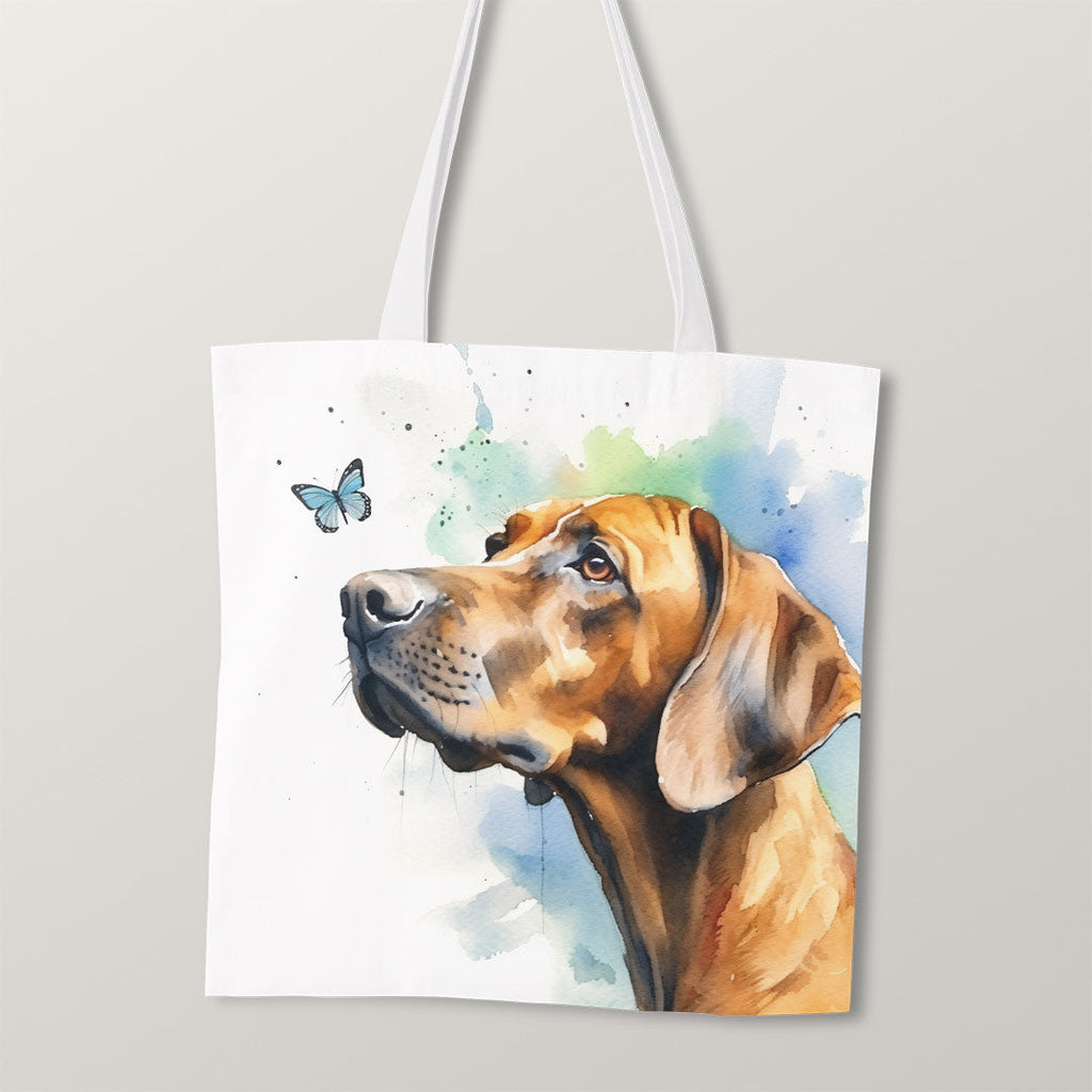 TOTE Hungarian Vizsla and Butterfly Fabric Bag Panel TP-203