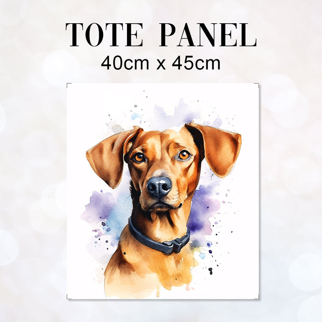 TOTE Hungarian Vizsla White Fabric Bag Panel TP-204
