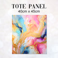 TOTE Liquid Ink Abstract Fabric Bag Panel TP-205