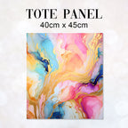 TOTE Liquid Ink Abstract Fabric Bag Panel TP-205