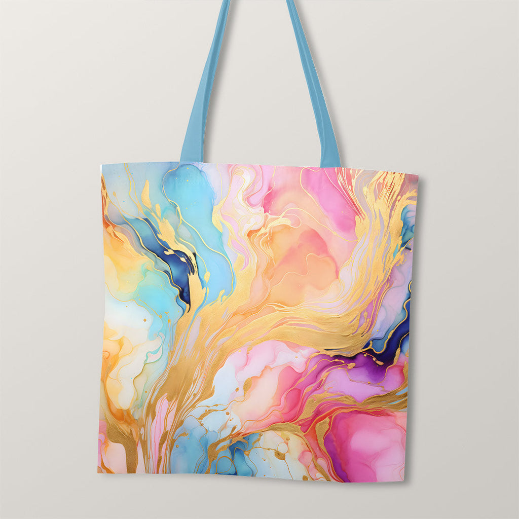 TOTE Liquid Ink Abstract Fabric Bag Panel TP-205