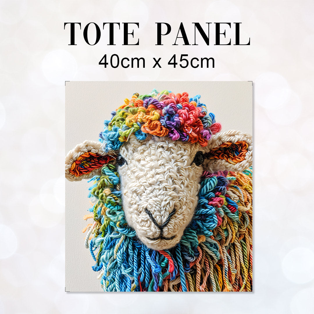 TOTE Knitted Sheep Fabric Bag Panel TP-206